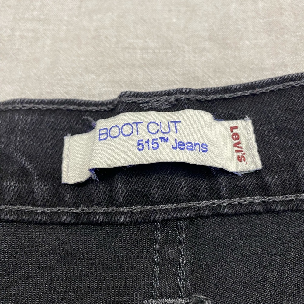 Levi's, 515 Women's Straight Bootcut Denim Jeans, Mid Rise, Size 8 Black - Picture 9 of 11